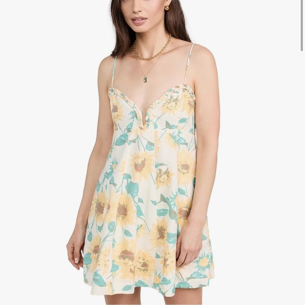 FREE PEOPLE Women's Altura Printed‎ Mini Sun Flowers Size XL